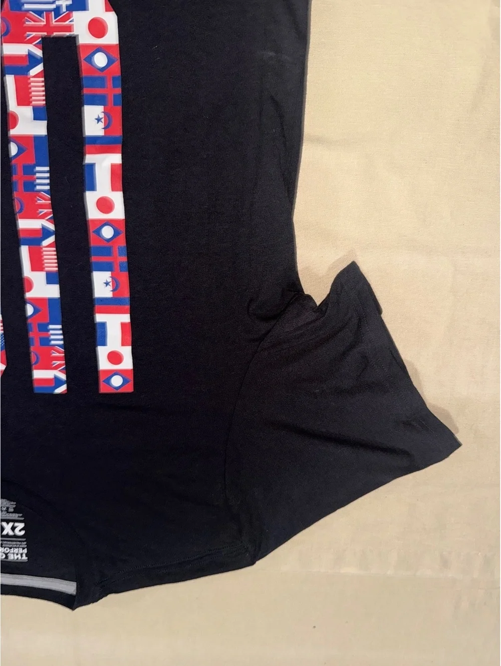 Adidas Climacool black USA graphic T-shirt